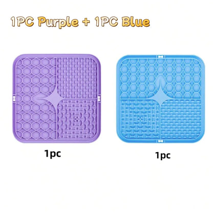 Petssify Silicone Lick Mat – Slow Feeder & Bathing Distraction Mat for Dogs & Cats