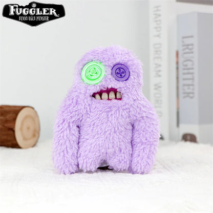 12cm Original FUGGLER Plush Toys Keychains Funny Ugly Teeth Monster Crazy Rabbit Wide-Eyed Fugguler Peluche Dolls Pendants Gifts
