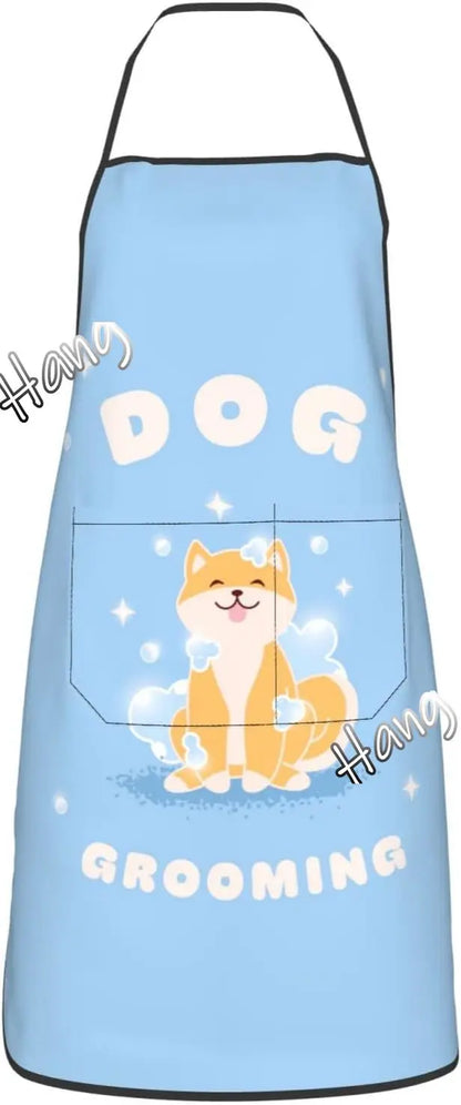 Petssify Waterproof Pet Grooming Apron – Adjustable Kitchen & BBQ Bib with Pockets
