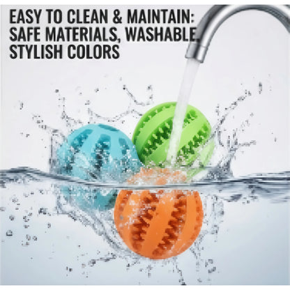 Durable Braided Rope Pet Chew Toy Ball - Dental Cleaning & Treat Dispenser, Fetch & Tug Play for Small/Medium Dogs