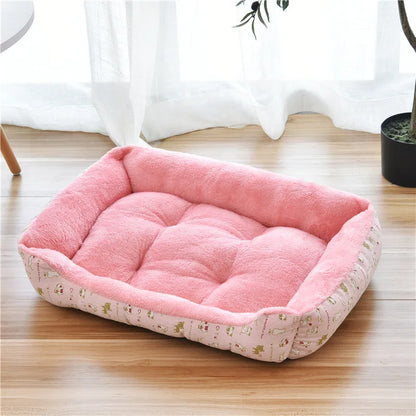 Petssify Large Square Nest Pet Bed – Candy-Colored Cozy Kennel for Dogs & Cats
