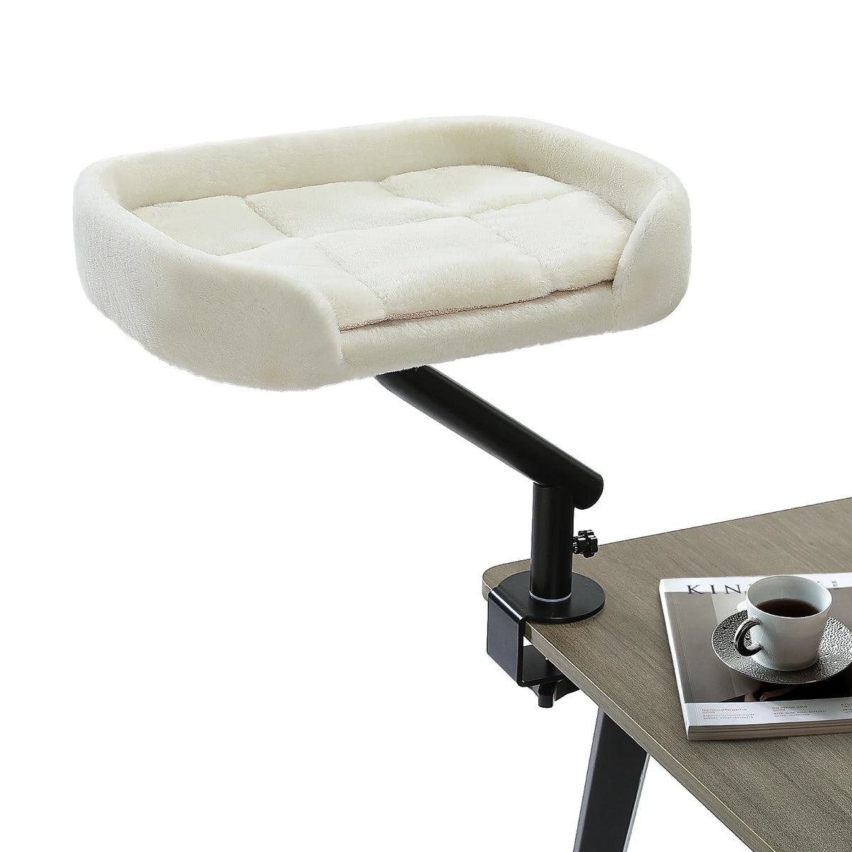 Petssify 360° Rotatable Cat Desk Bed – Adjustable Table Hammock for Cats
