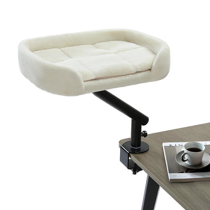 Petssify 360° Rotatable Cat Desk Bed – Adjustable Table Hammock for Cats