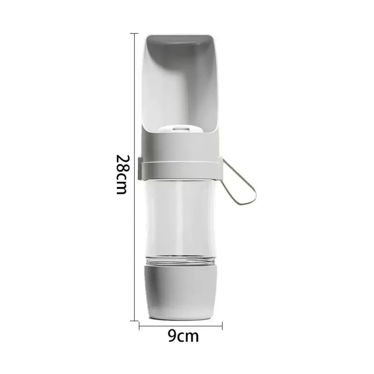 Petssify Portable Dog Water Bottle with Storage – 2-in-1 Travel Feeder