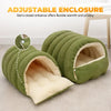 Petssify Winter Thermal Plush Cat Bed – Enclosed Warm House for Anxiety Relief