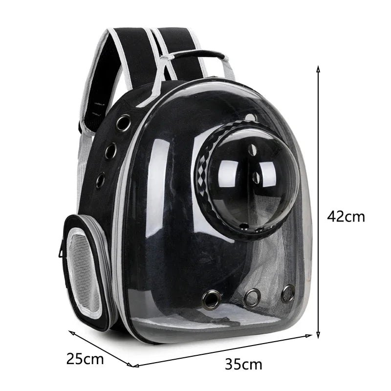 Petssify Transparent Bubble Cat Carrier Backpack – Breathable Travel Capsule