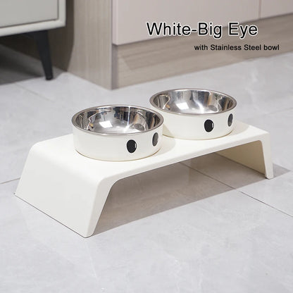 Petssify Elevated Pet Feeder – Raised Double Stainless Steel Bowl Stand for Dogs & Cats