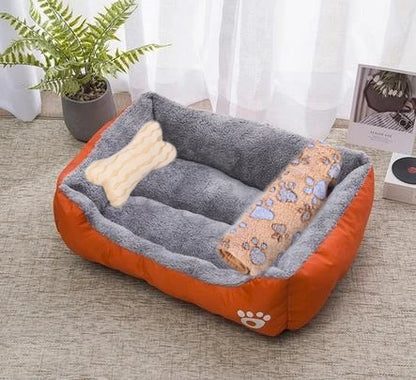 Petssify Large Square Nest Pet Bed – Candy-Colored Cozy Kennel for Dogs & Cats