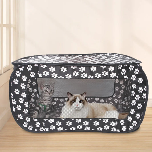 Petssify Foldable Pop-Up Pet Carrier Tent – Portable Travel Tent for Small Dogs & Cats