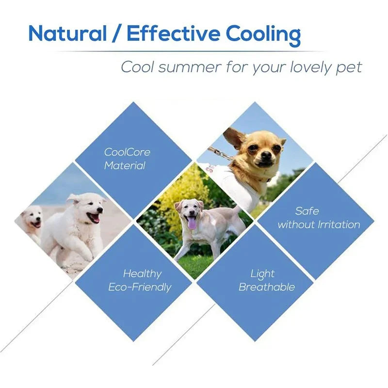 Petssify Self-Cooling Pet Mat – Ice Silk Breathable Cooling Pad for Dogs & Cats