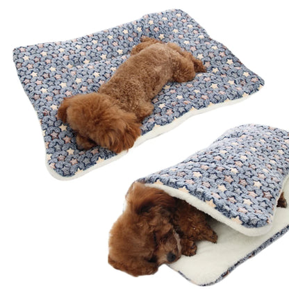 Petssify Thicken Flannel Pet Bed – Soft Warm Sleeping Mat for Small & Medium Dogs