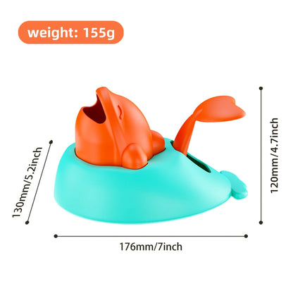 Petssify Interactive Whale Food Puzzle Toy – Press-to-Dispense Slow Feeder