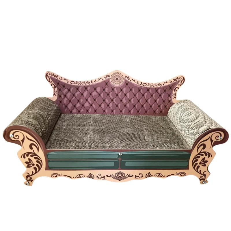 Petssify L-Shaped Cat Scratch Board Sofa – Integrated Nest Bed & Scratcher