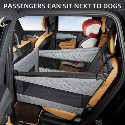 Petssify Full Coverage Pet Car Nest Bed – Back Seat Hammock Extender for Dogs