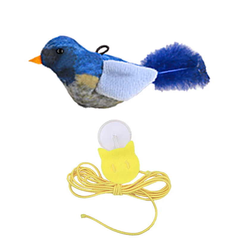 Petssify Lifelike Bird Plush Cat Toy – Catnip-Infused Teaser with Feathers