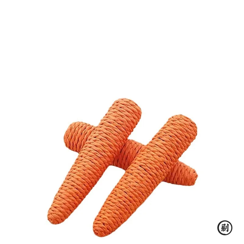 Cat Toys Sound Carrot Cuddle cat stick since fun fun cat teething stick anti-bite cat scratch board pet supplies