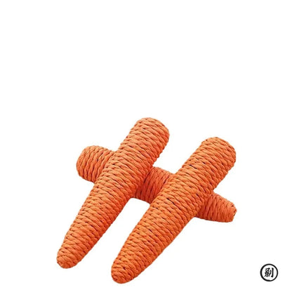 Cat Toys Sound Carrot Cuddle cat stick since fun fun cat teething stick anti-bite cat scratch board pet supplies