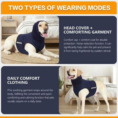 Petssify Dog Anxiety Vest – Skin-Friendly Calming Thunder Jacket for Dogs