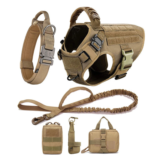 Large Dog Harness & Leash Set | Training Walking Vest | For German Shepherd, Malinois & Large Breeds