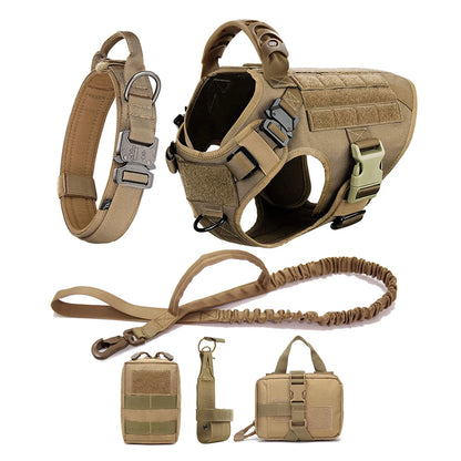 Large Dog Harness & Leash Set | Training Walking Vest | For German Shepherd, Malinois & Large Breeds