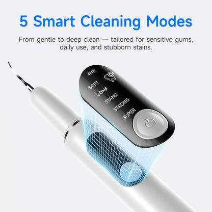 Petssify Ultrasonic Dental Scaler – 5 Modes Plaque & Tartar Remover for Dogs & Cats