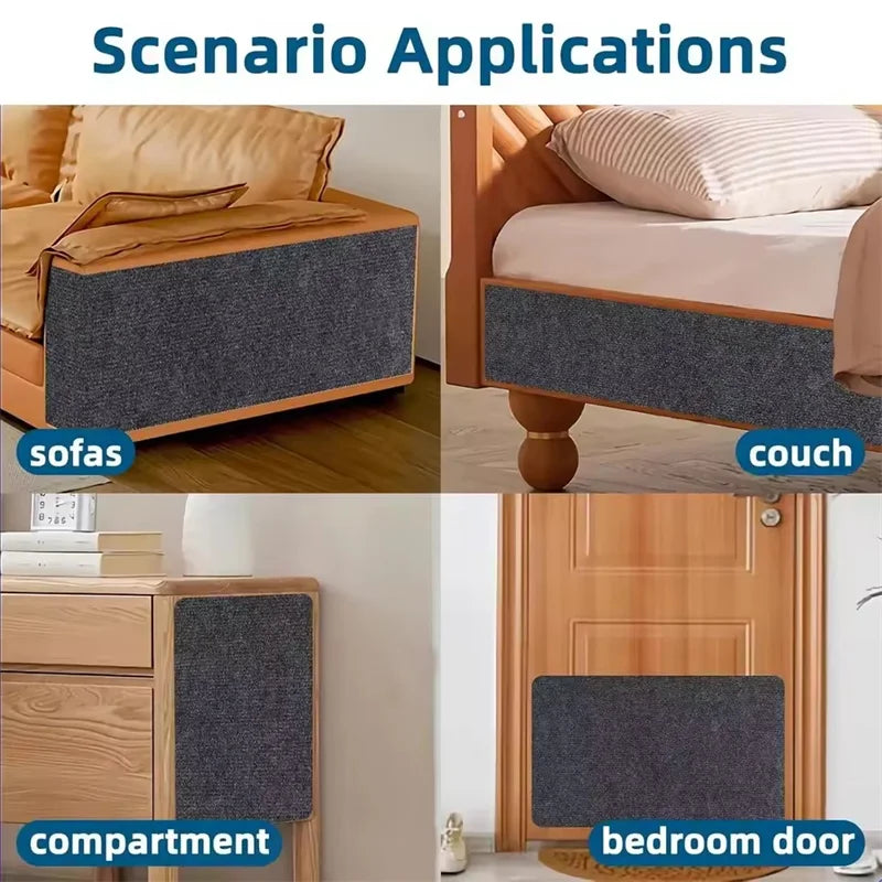 Petssify Self-Adhesive Cat Scratcher Sofa Protector – Trimmable Carpet Mat (7 Colors)