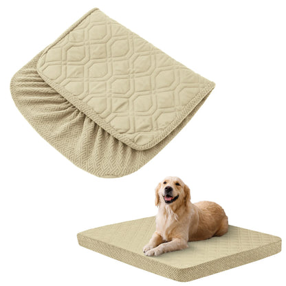 Petssify Waterproof Replacement Dog Bed Cover – Quilted Washable Pet Bed Cover