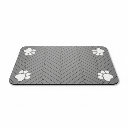 Absorbent Pet Feeding Mat – White Background