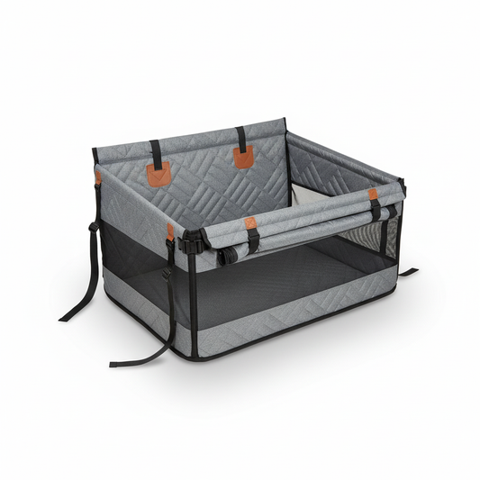 Full Coverage Pet Car Nest Bed – White Background
