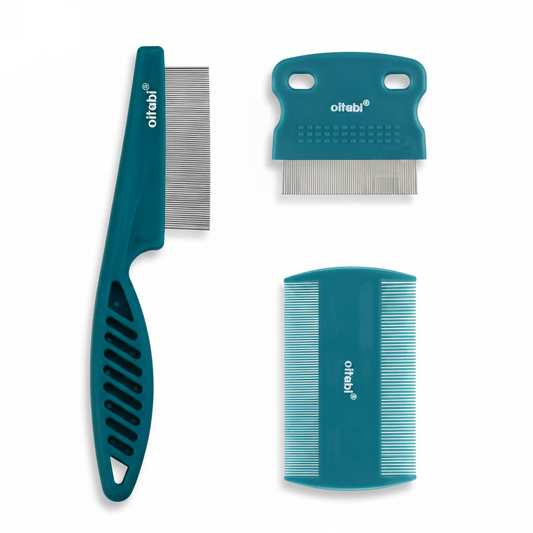 Oitabi Pet Grooming Comb Set – Pure White Background