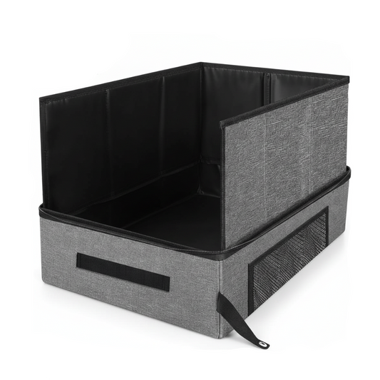 Portable Collapsible Cat Litter Box – White Background