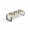 Petssify Tilted Elevated Cat Bowls – 15° Anti-Vomiting Stand with 3 Bowls