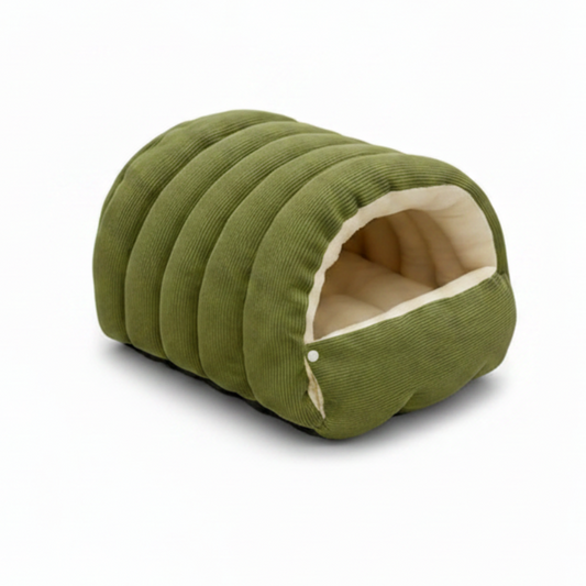 Winter Thermal Plush Cat Bed – White Background