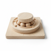Petssify Wooden 3-Level Interactive Cat Track Tower with Balls